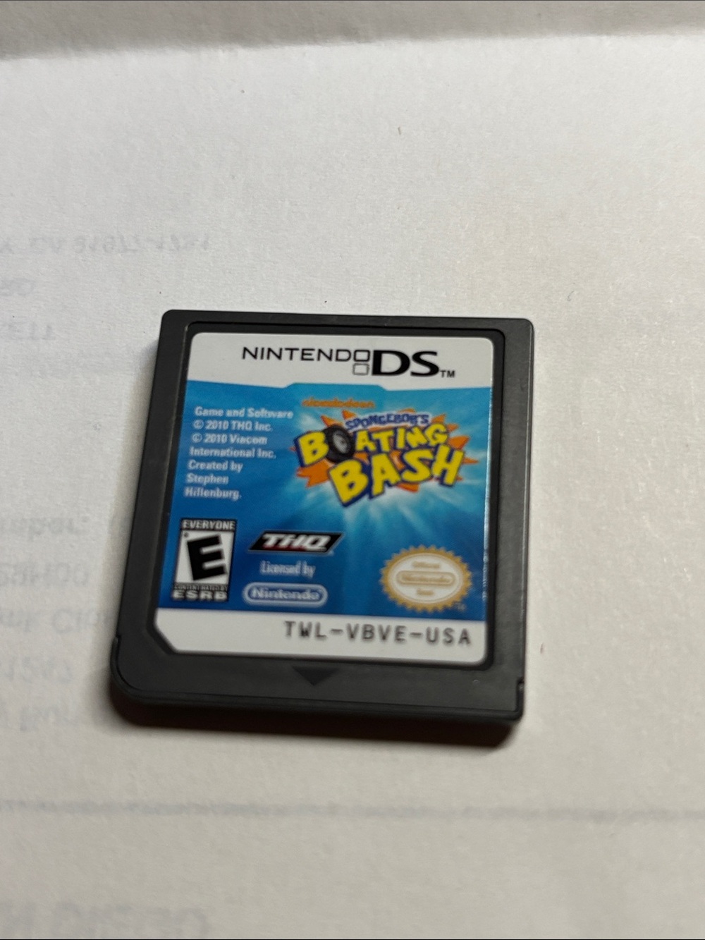 Nintendo DS SpongeBob’s Boating Bash
